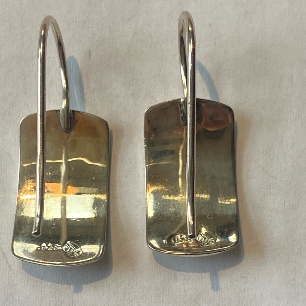 Silpada Hammered Finish Sterling Silver Earrings - Picture 3 of 5